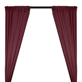 100 Cotton Broadcloth Rod Pocket Curtains Wine 1