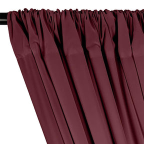 100 Cotton Broadcloth Rod Pocket Curtains Wine 2
