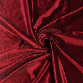 Stretch Velvet Rod Pocket Curtains Wine 3