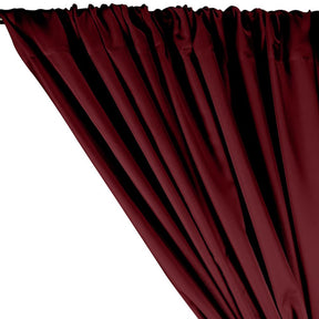 Twill Rod Pocket Curtains Wine 2