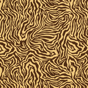 Zebra Print Cotton Fabric SV577471 Beige/Brown 1