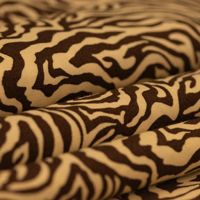 Zebra Print Cotton Fabric SV577471 Beige/Brown 2