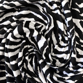 Zebra Printed Dty Brushed Fabric SV576922 3