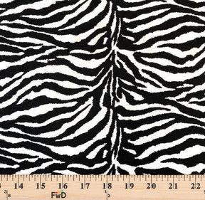 Zebra Printed Dty Brushed Fabric SV576922 4