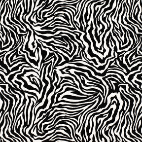 Zebra Print Cotton Fabric SV577475 White/Black 1