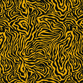 Zebra Print Cotton Fabric SV577472 Gold/Black 1