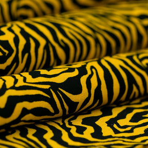 Zebra Print Cotton Fabric SV577472 Gold/Black 2