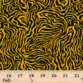 Zebra Print Cotton Fabric SV577472 Gold/Black 3