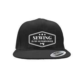 Sewing Is My Superpower Snapback Cap Caps Snapback Embroidery Black 20220202030642437 Black 1