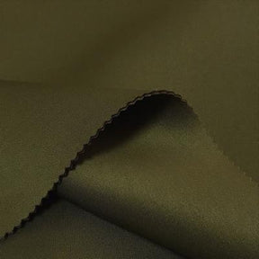 Neoprene Scuba Rod Pocket Curtains Army Green 2