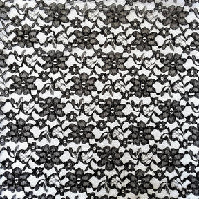 Raschel Lace Fabric SV570377 Black 1