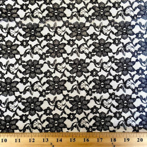 Raschel Lace Fabric SV570377 Black 2