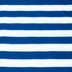 Striped Printed Cotton Poplin Fabric SV577442 White/Blue 1