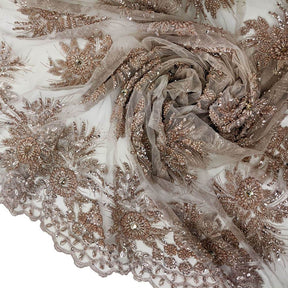 Gloriosa Bridal Lace Beaded Fabric SV574797 Blush 4