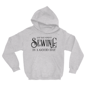 Any Day Spent Sewing Is A Good Day Hoodie Apparel Dtg Hoodie Gildan 18500 S Ash Mens Cf 20220131223730635 Ash Grey 1