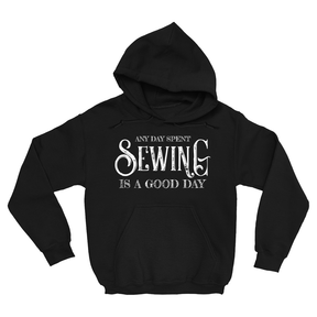 Any Day Spent Sewing Is A Good Day Hoodie Apparel Dtg Hoodie Gildan 18500 S Black Mens Cf 20220131223730635 Black 1