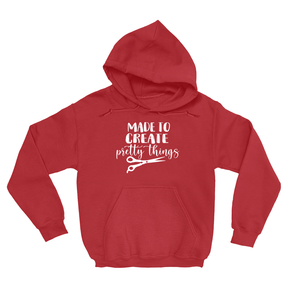 Made To Create Pretty Things Hoodie Apparel Dtg Hoodie Gildan 18500 S Red Mens Cf 20220131221500714 Red 1