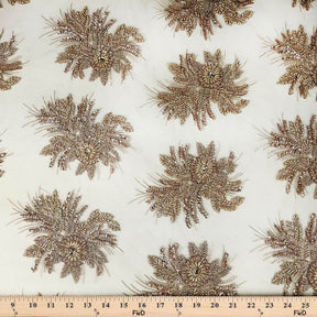 Gloriosa Bridal Lace Beaded Fabric SV573429 Champagne 3