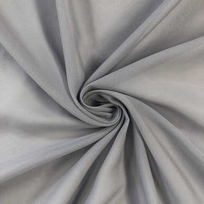 Polyester Chiffon Rod Pocket Curtains Grey 4