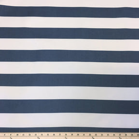 Ottertex Waterproof Canvas Stripes Print Fabric SV574342 - Navy Blue Image A9
