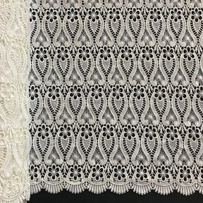 Iris Guipure French Venice Lace Fabric SV574143 Ivory 1