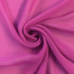 Polyester Chiffon Rod Pocket Curtains Magenta 4