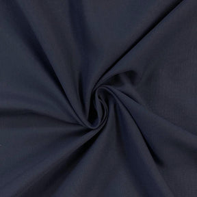 Polyester Chiffon Rod Pocket Curtains Navy 3
