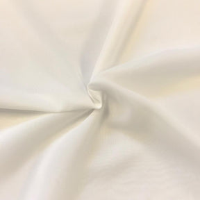 Polyester Chiffon Rod Pocket Curtains Off White 4