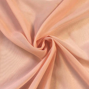Polyester Chiffon Rod Pocket Curtains Peach 4
