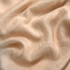 Crushed Sheer Voile Rod Pocket Curtains Peach 3