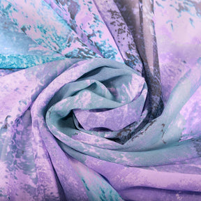 Chiffon Tie Dye Printed Fabric SV577573 Purple 3