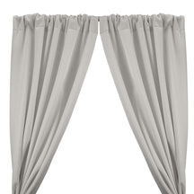 Neoprene Scuba Rod Pocket Curtains Silver 1