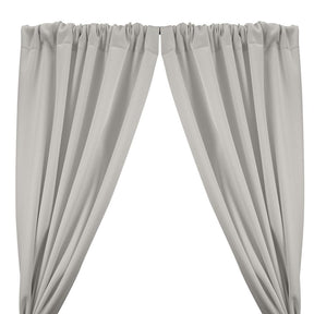 Neoprene Scuba Rod Pocket Curtains Silver 1