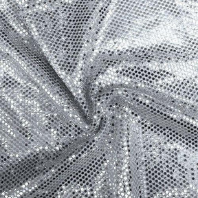 American Trans Knit Sequins Rod Pocket Curtains Silver 4