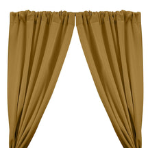 Neoprene Scuba Rod Pocket Curtains Tan 1